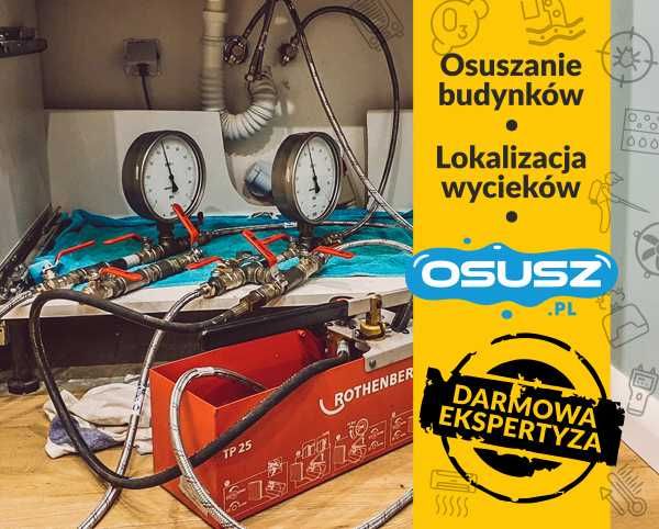 Lokalizacja wycieków, wykrywanie przecieków, poszukiwanie awarii