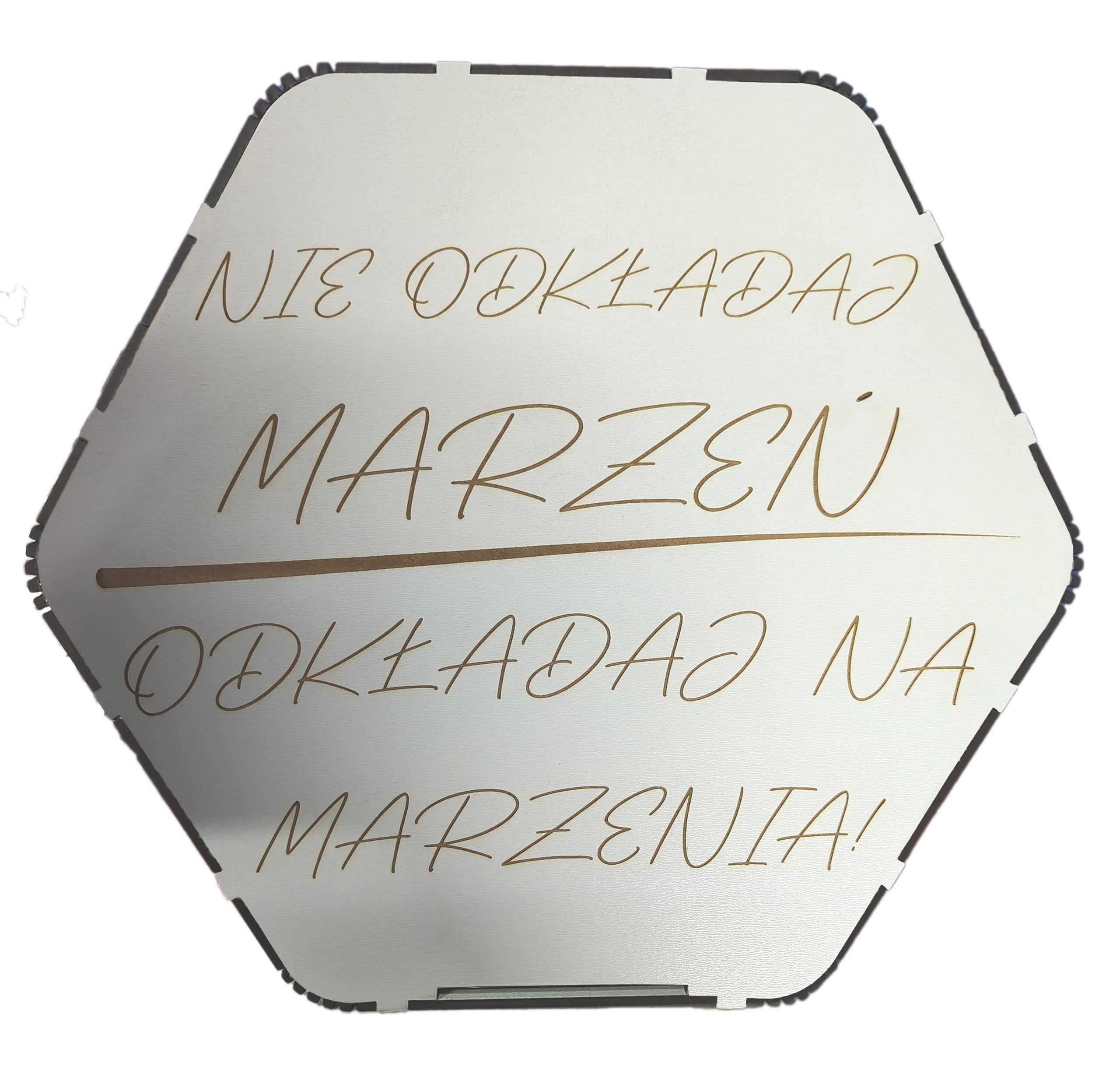 Duża skarbonka wykreślanka 100 000 INDYWIDUALNA DEDYKACJA 30 x 25 x 15