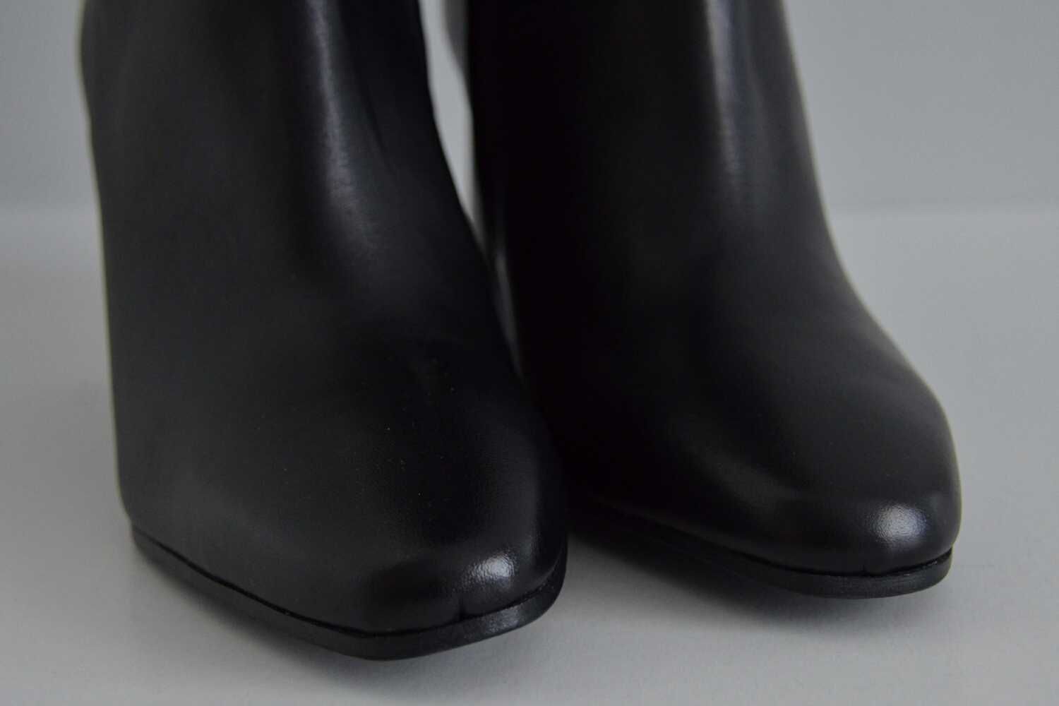 Pełne KOBIECEGO WDZIĘKU kozaki ZARA zakrywające kolano wygody obcas 40