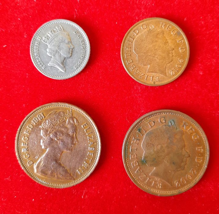 Lote moedas Reino Unido