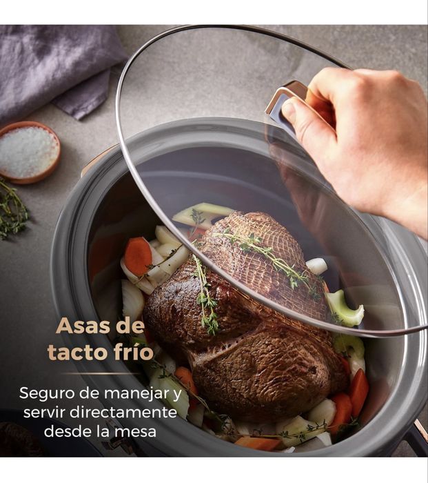 Sloow cooker panela de cozedura lenta de 6,5 litros
