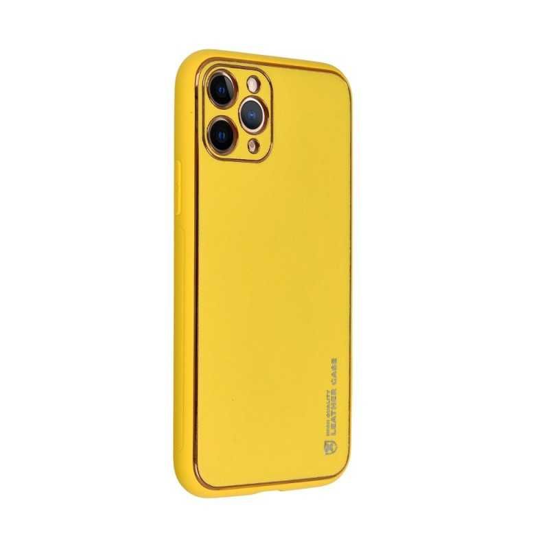 Etui Forcell Leather Case do iPhone 15 Pro Max Yellow