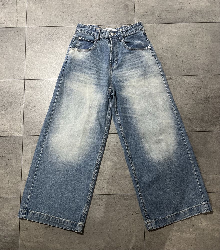 Spodnie jeansowe baggy szerokie