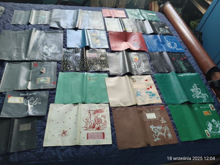 Okładki na książki i zeszyty z PRL-U vintage retro