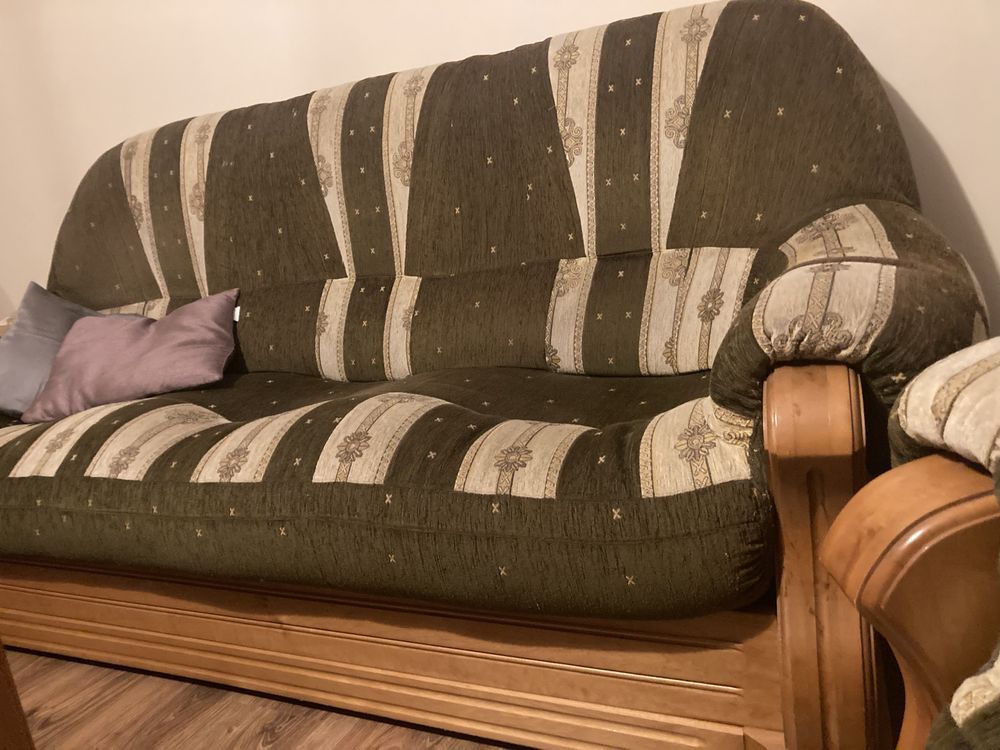 Zestaw wypoczynkowy kanapa i dwa fotele