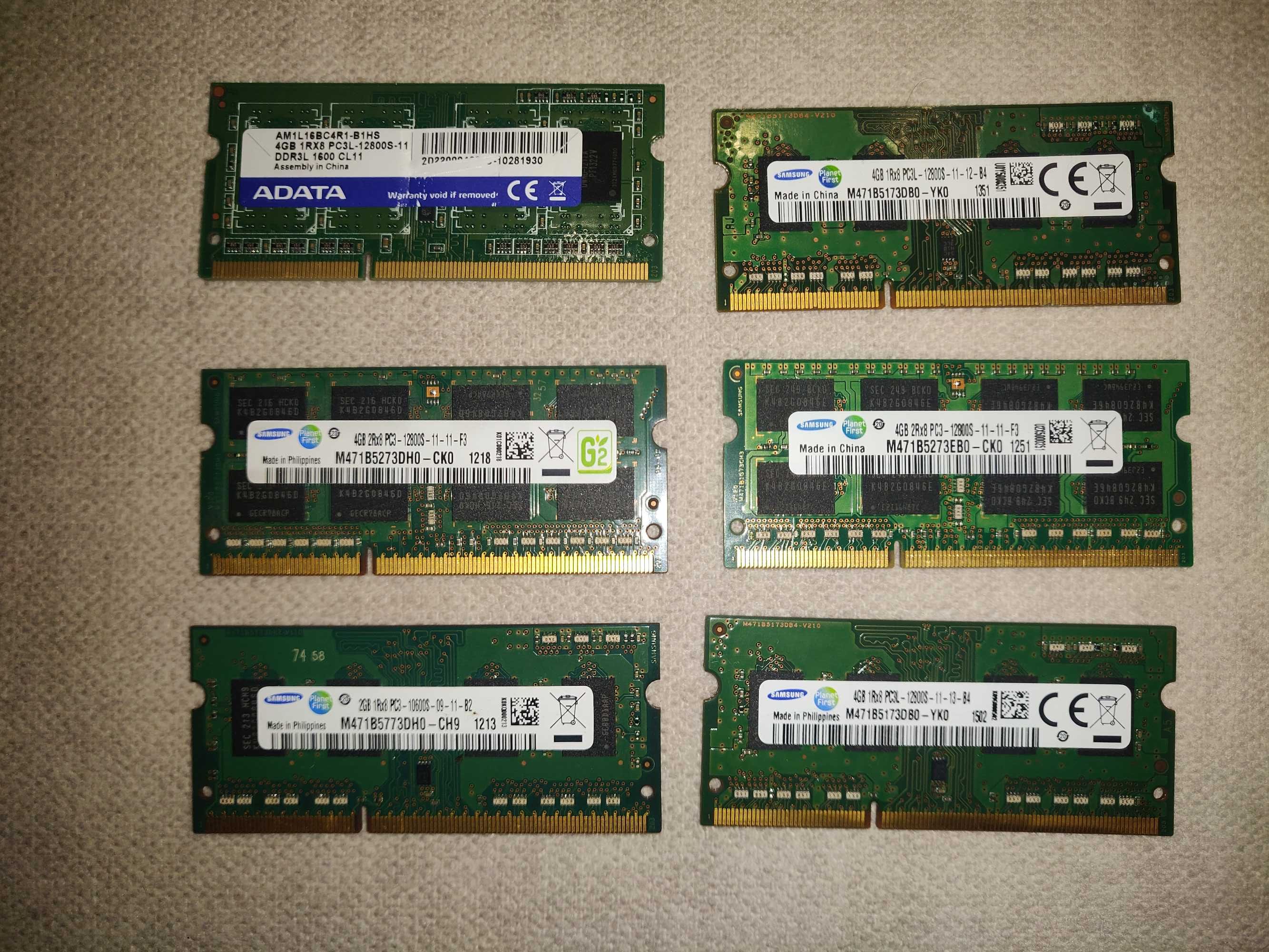 Memorias SODIMM DDR3 4Gb