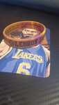Bransoletka LeBron James NBA Lakers gumowa żółta fioletowa basketball