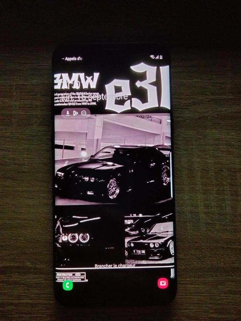 Samsung s8+ 64gb com burn na tela