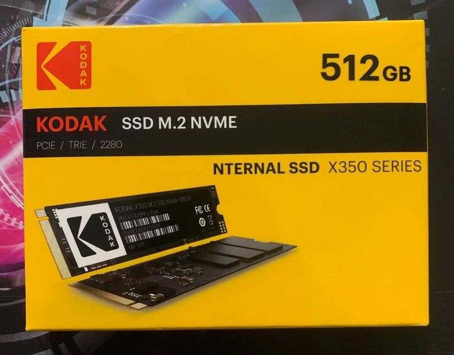 Dysk wewnętrzny SSD KODAK 512GB M.2 NVMe 2280 PCIe 3x4 SZYBKI NOWY