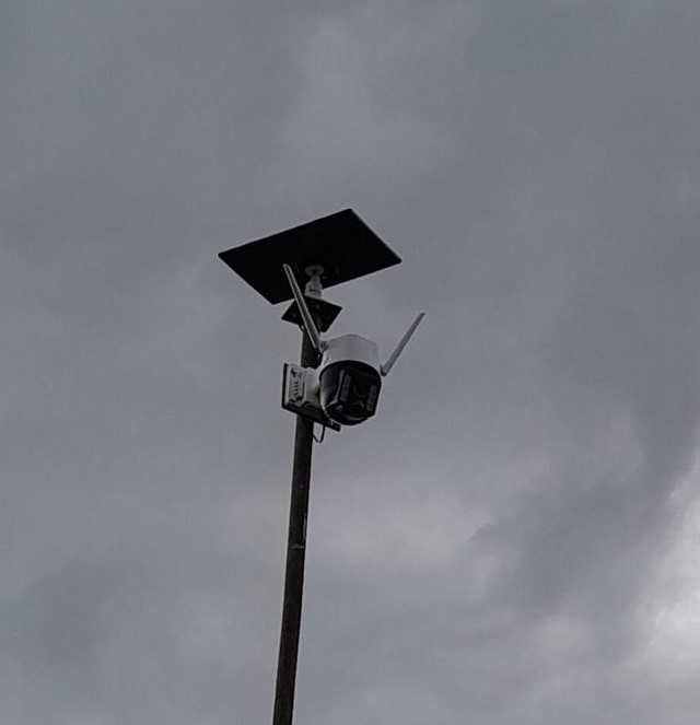 Автономная 4G IP камера видеонаблюдения с солнечной панелью сим-карта