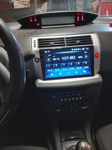 Radio Android Citroen C4 2004:2009 gps wifi bluetooth srebrne/czarne