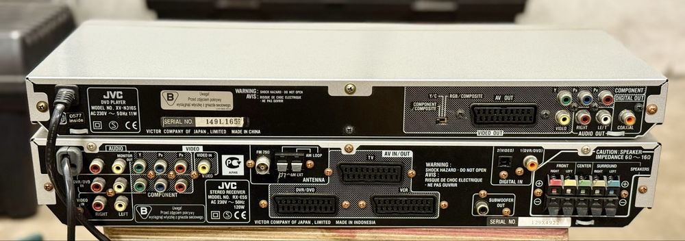 Amplituner Kino domowe JVC Wzmacniacz stereo kolumny 5.1 DVD