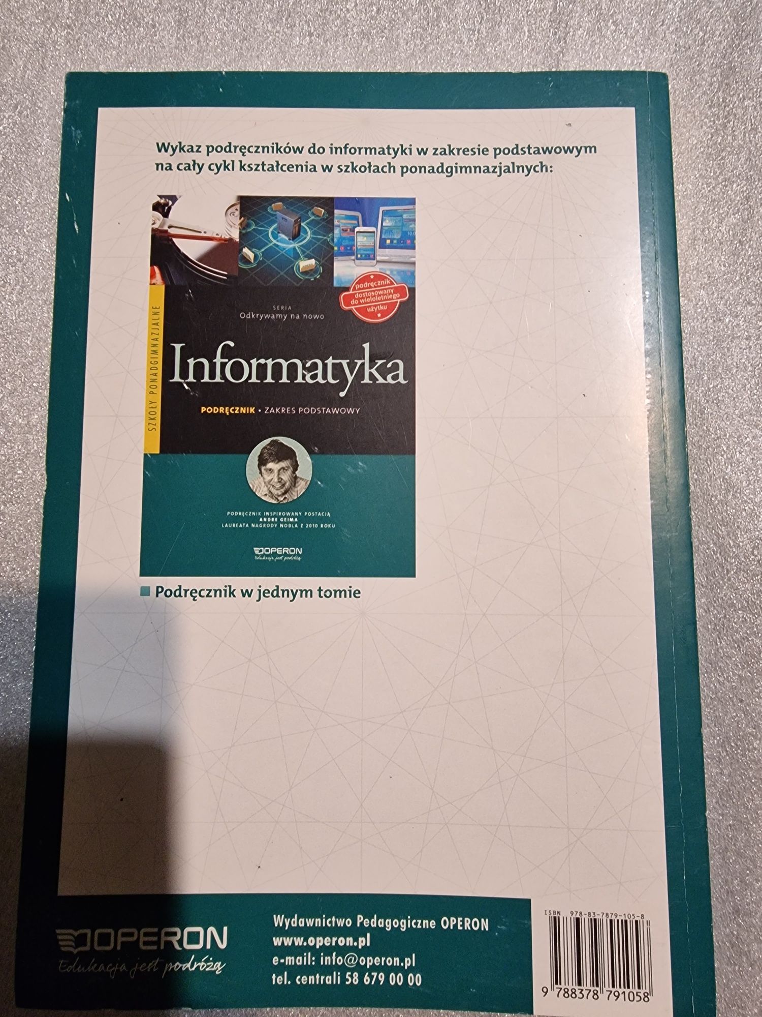 Informatyka odkrywamy na nowo podręcznik zakres podstawowy A. Gawełek