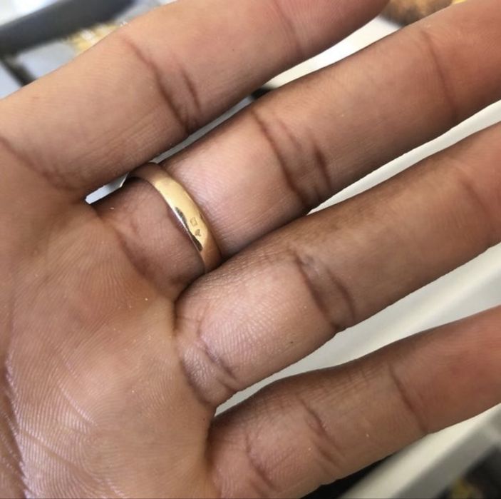 Anel ouro 19,2k portugues