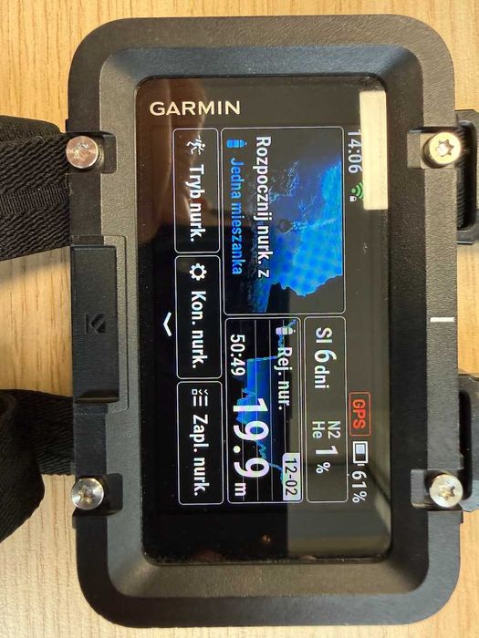 Komputer nurkowy Garmin Descent x50i (gwar. do 09/2026), idealny stan!