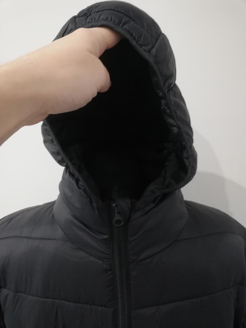 Nowa czarna męska kurtka wiosenna rozmiar XL pikowana sezon