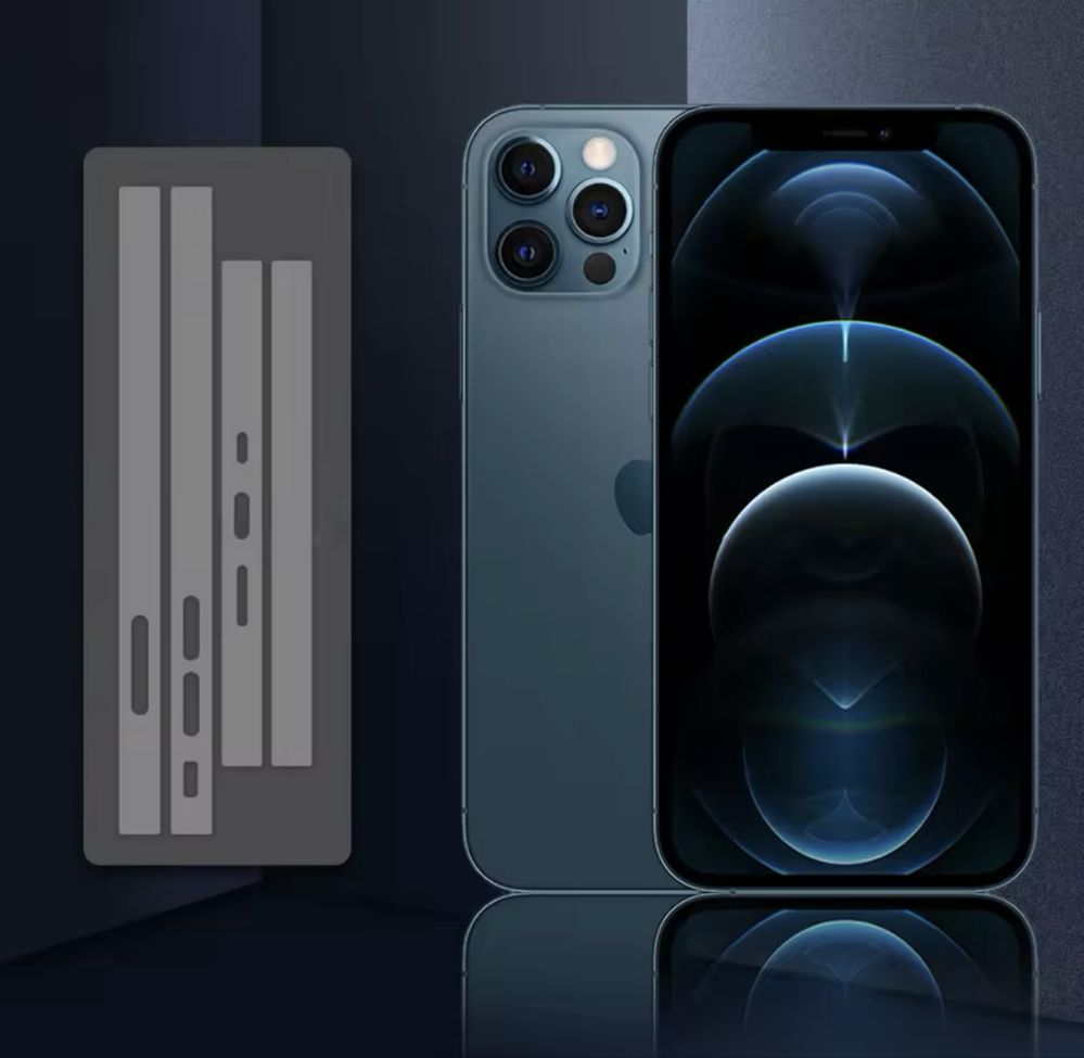 Обклейка ободка iPhone 12 pro