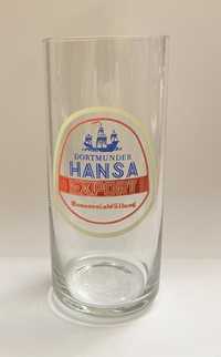Stara szklanka do piwa kolekcjonerska Hansa Export lata 80