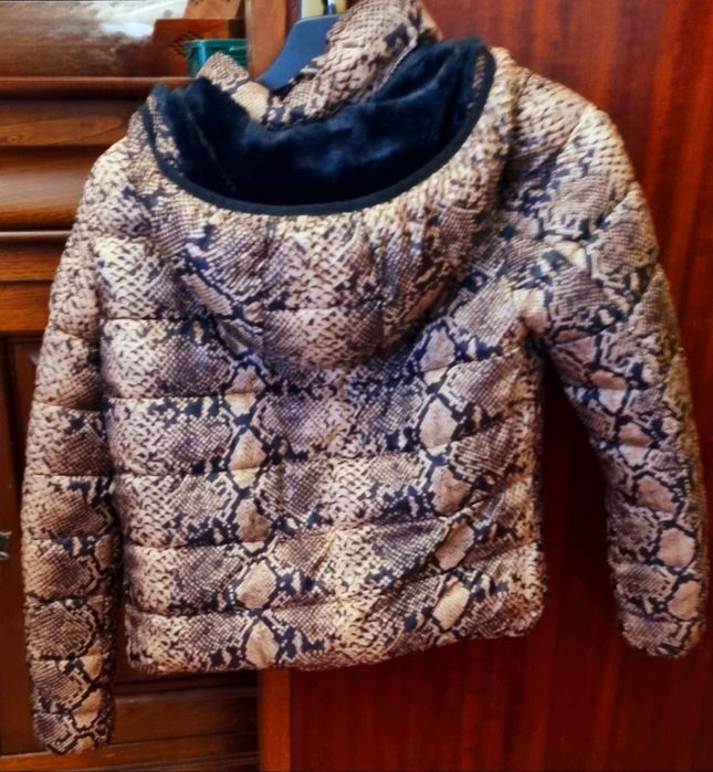 Parka com padrão de tigre