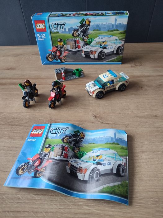 4 zestawy LEGO City! Nr 60042, 60120, 60072, 60006