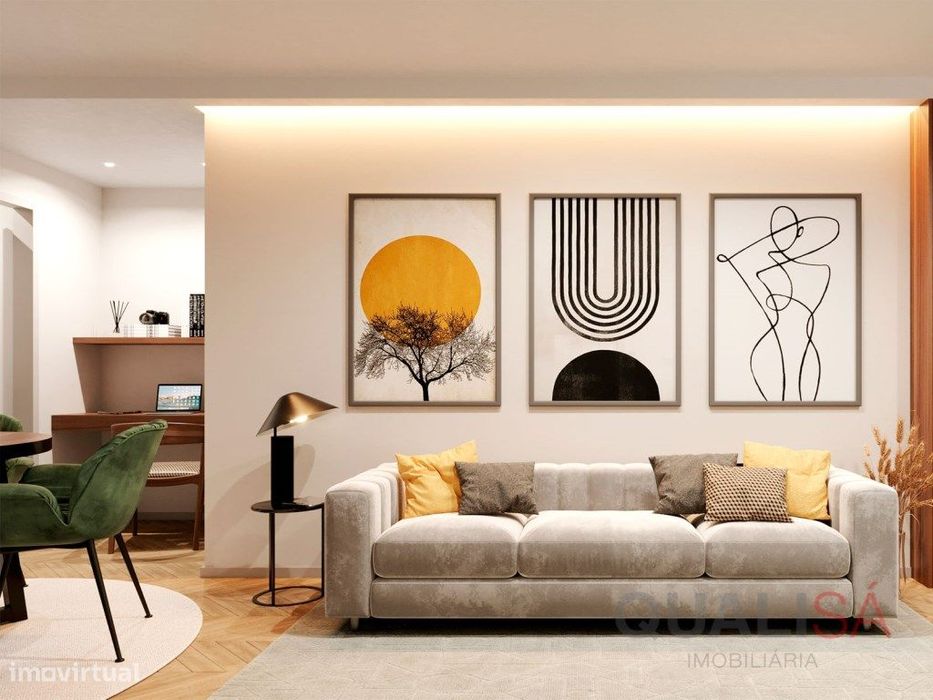 Apartamento T1+1 novo no centro histórico de Braga, no Largo Santia...