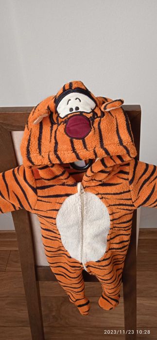 Strój tygrysa, pajac dla niemowlaka