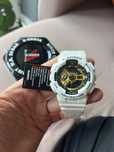 Zegarek casio gshock, g-shock biało złoty z pidełkiem