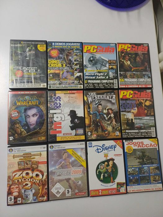 Jogos para PC DVD-ROM 12 unidades