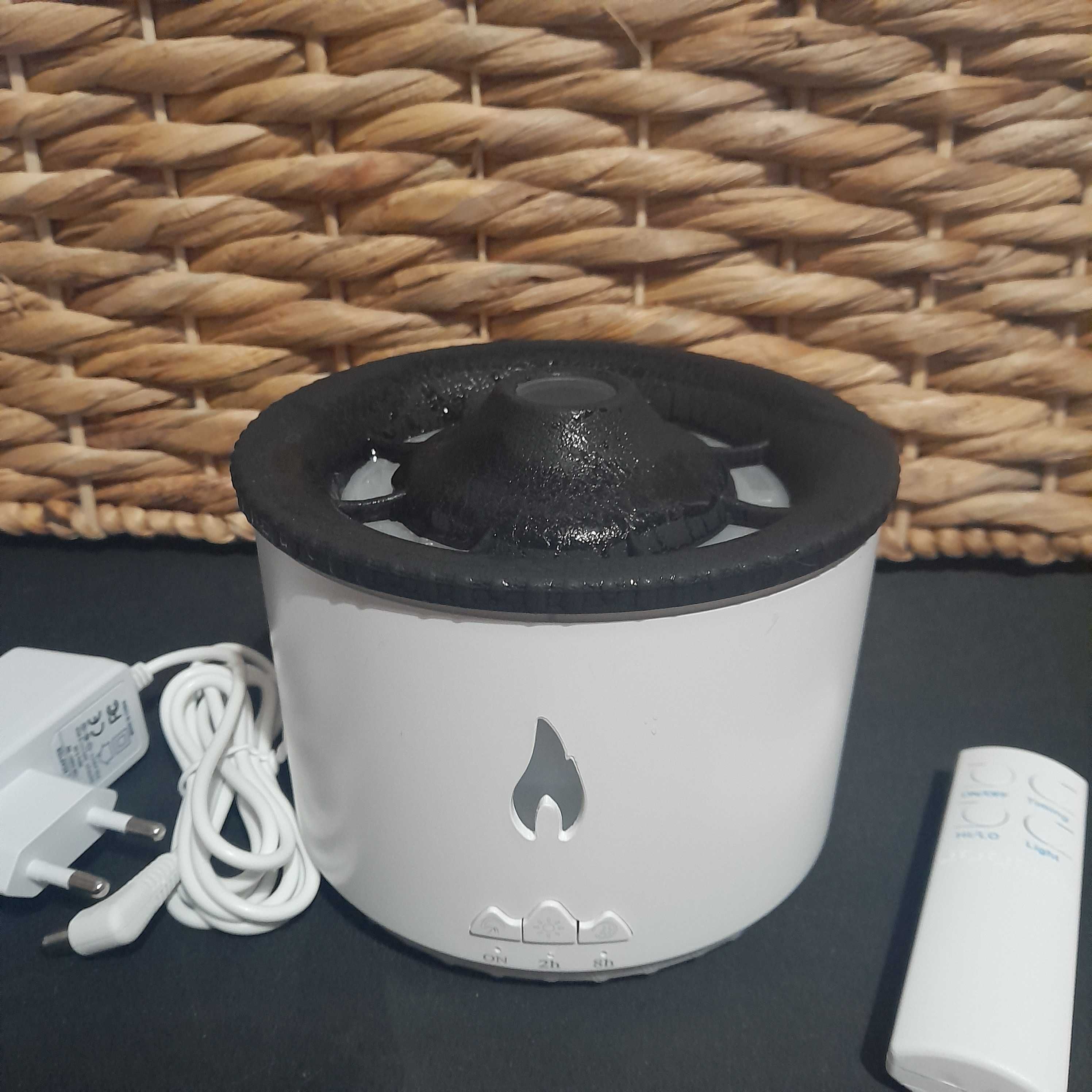 Humidificador de Ambiente com Efeito Vulcão - Transforme sua Casa!