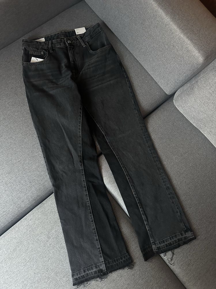 Zara x Balenciaga flared zip jeans кльош зара флейред джинси archive