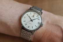 ZENITH Automatic - stalowa koperta i fantastyczna tarcza - rok 1975-78