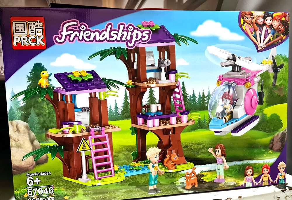 Nowy zestaw klocków w styli Friends zabawka dla dzieci leśny domek 366