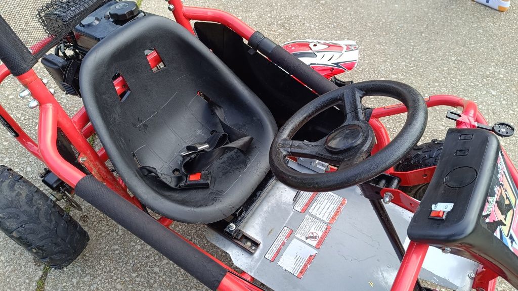 Kart todo terreno gasolina + capacete com oculos