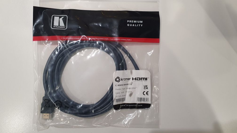 Cabos HDMI+Ethernet 3mts