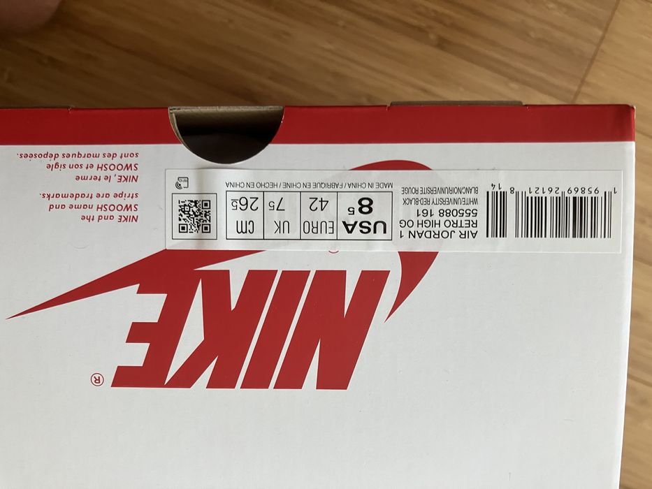 Nike Air Jordan 1   Retro High OG University Red