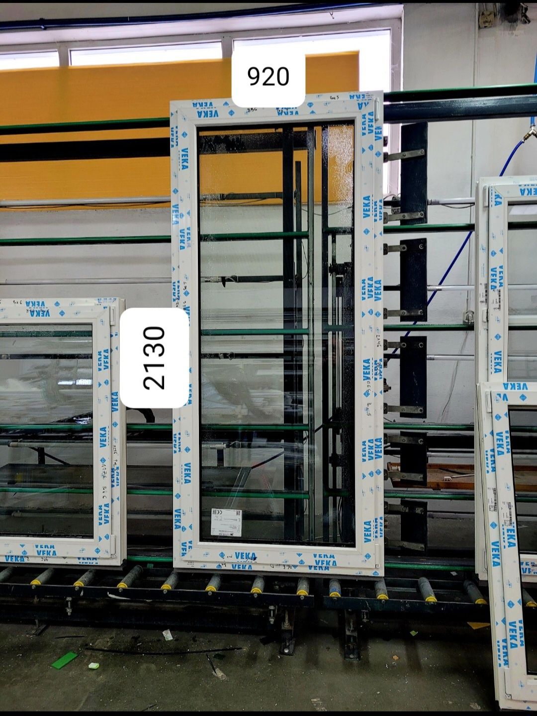 NOWE Okno VEKA SL82 Balkonowe tarasowe Dąb sheffield