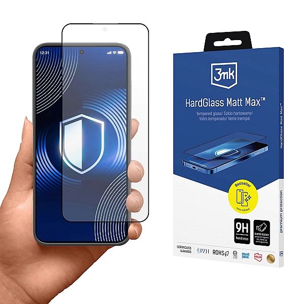 Matowe szkło hartowane 3mk HardGlass Matt Max na Samsung Galaxy S24
