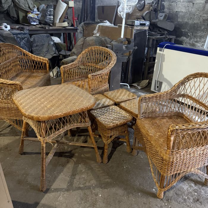 Комплект садових Меблів з Натурального Ротанга