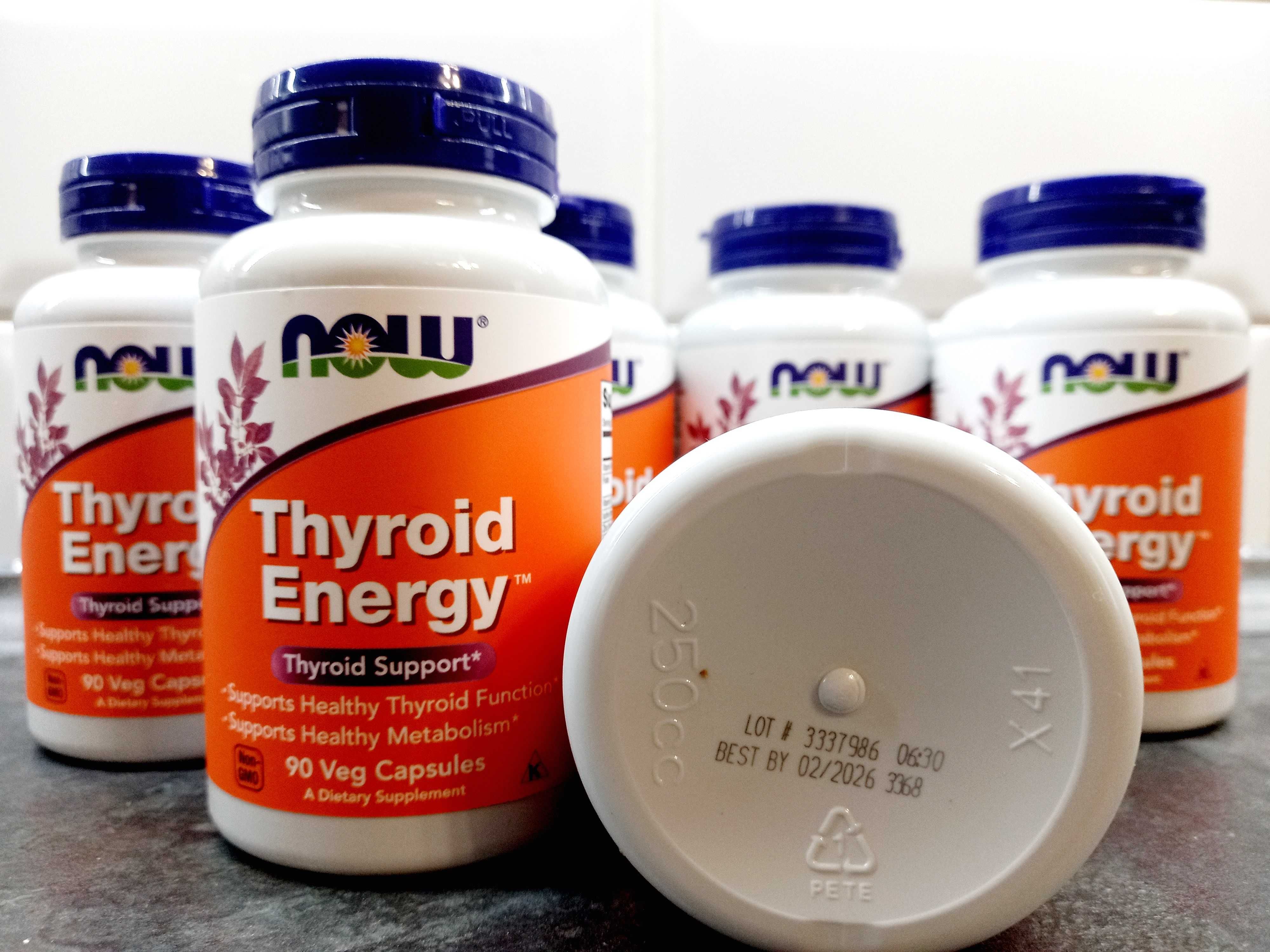 Now Foods, Thyroid Energy (90 капс.), витамины для щитовидной