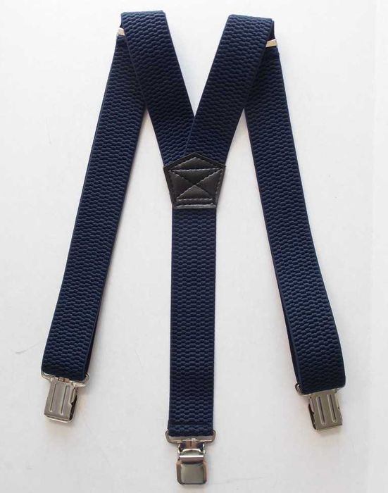 Подтяжки усиленные мужские широкие / підтяжки сині посилені чоловічі