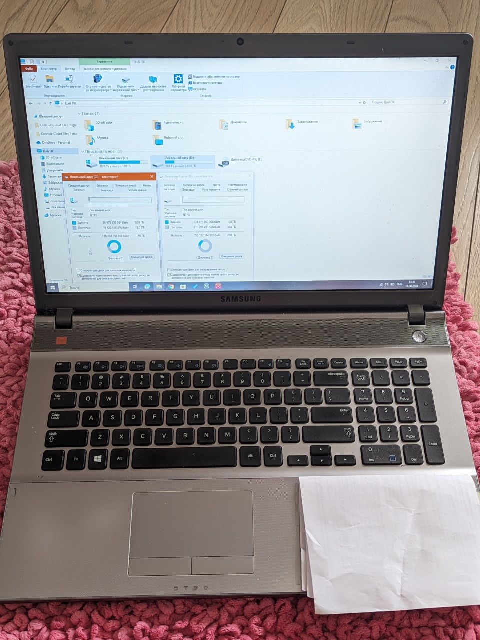Laptop Samsung 17.3 caly, RAM 16 GB,karta graficna 2GB+2GB
