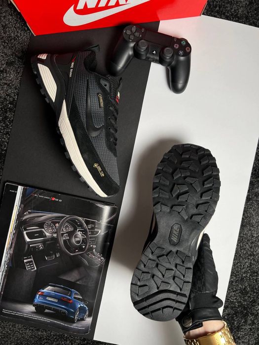 Чоловічі кросівки найк гортекс з хутром Nike Rivah Fur Grey Black