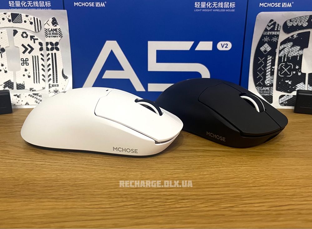 НОВІ Mchose A5 V2 ULTRA 4K/8K HZ PAW3395 | Ігрова Бездротова Мишка