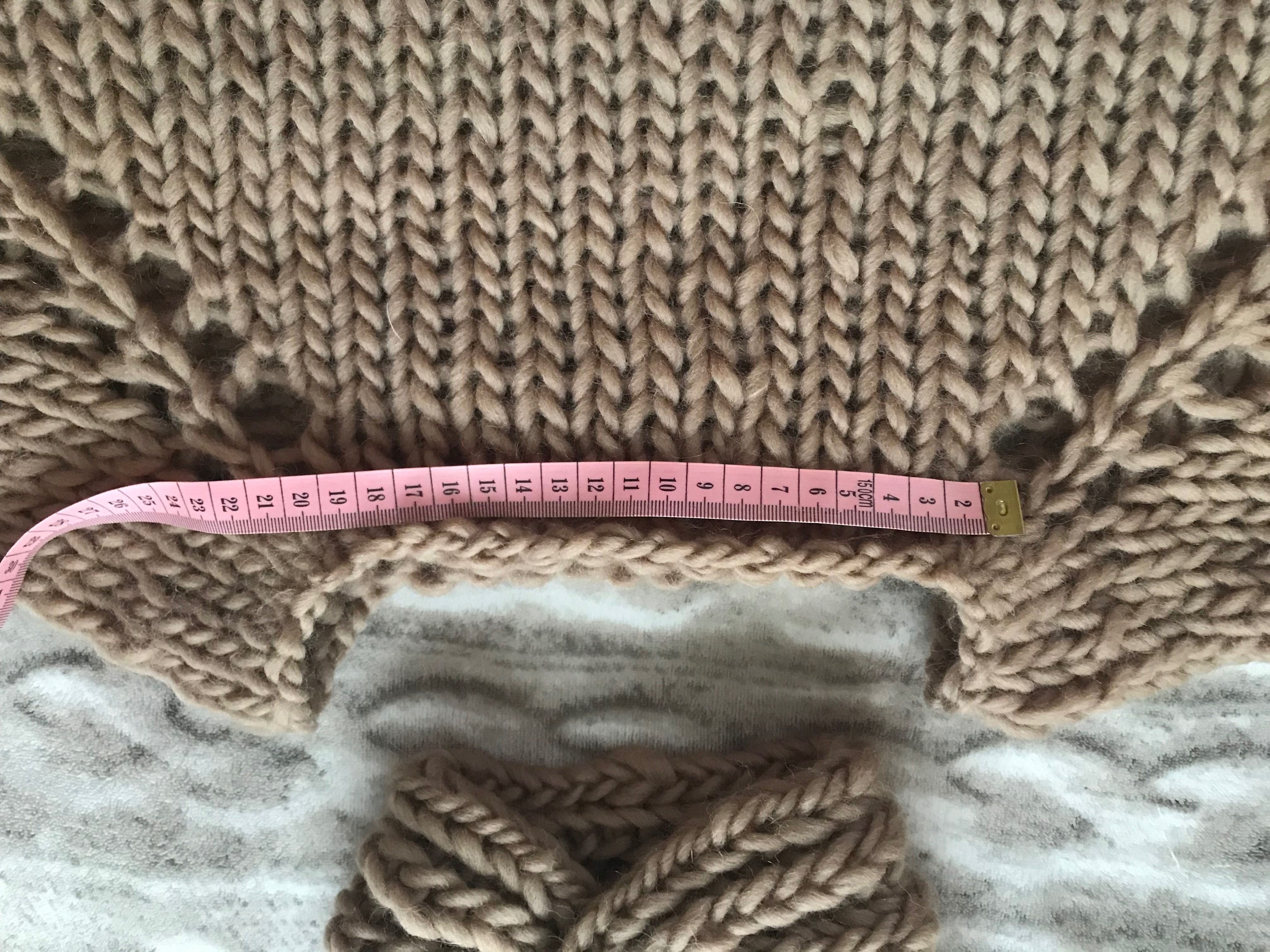 Sweter gruby wełniany cieply