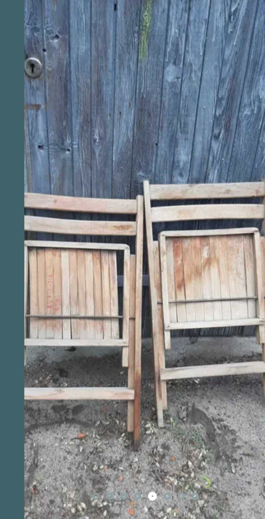Krzesła składane turystyczne prl.