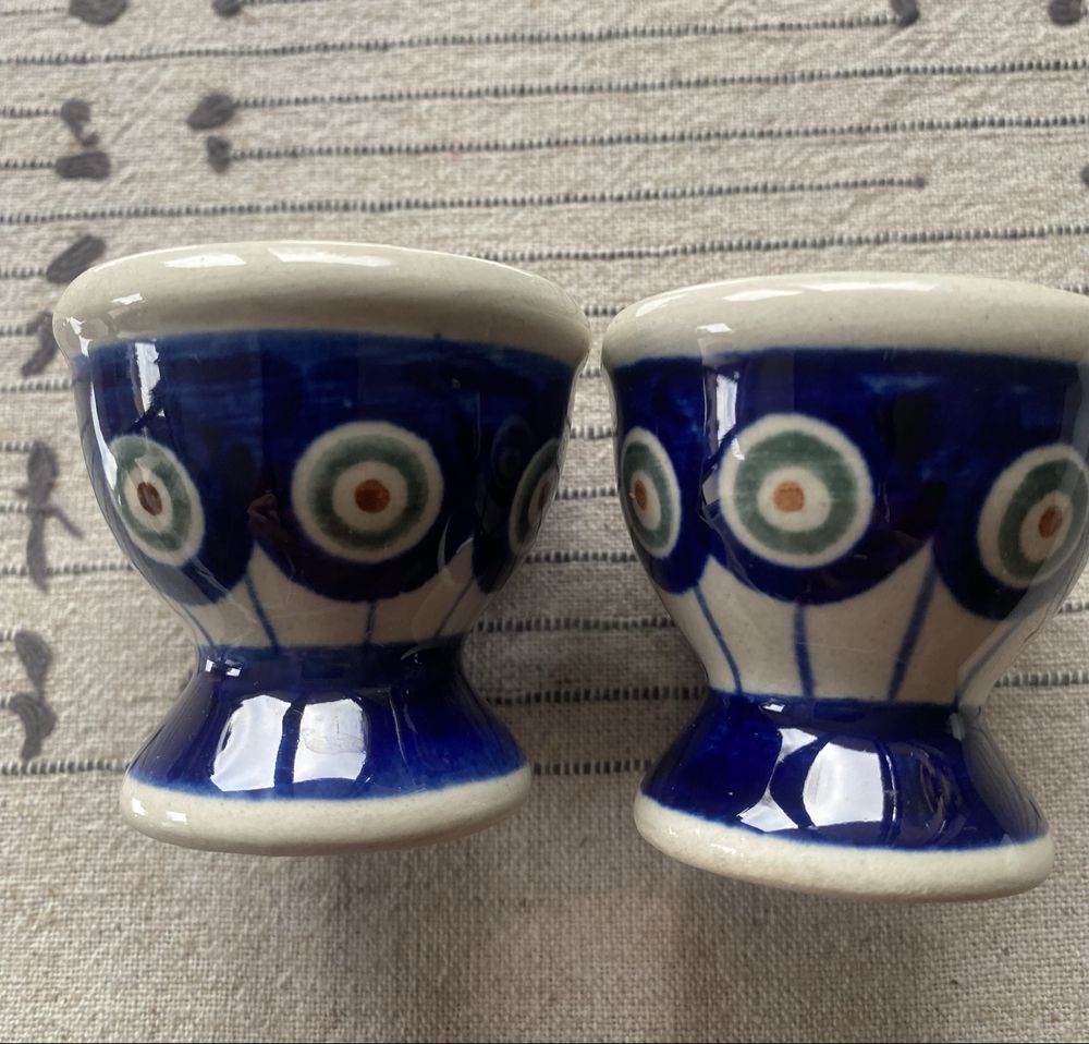 Komplet ceramiczny, serwis lata 80 Boleslawiec