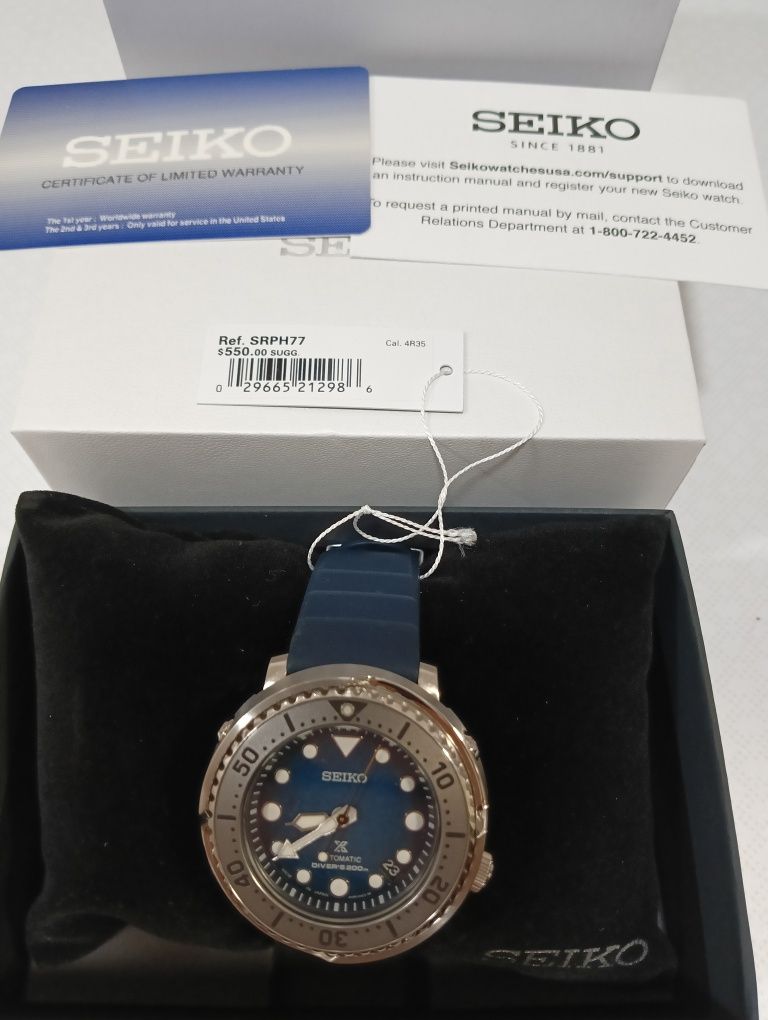 SEIKO Prospex Tuna Save the Ocean Antarctica SRPH77K1