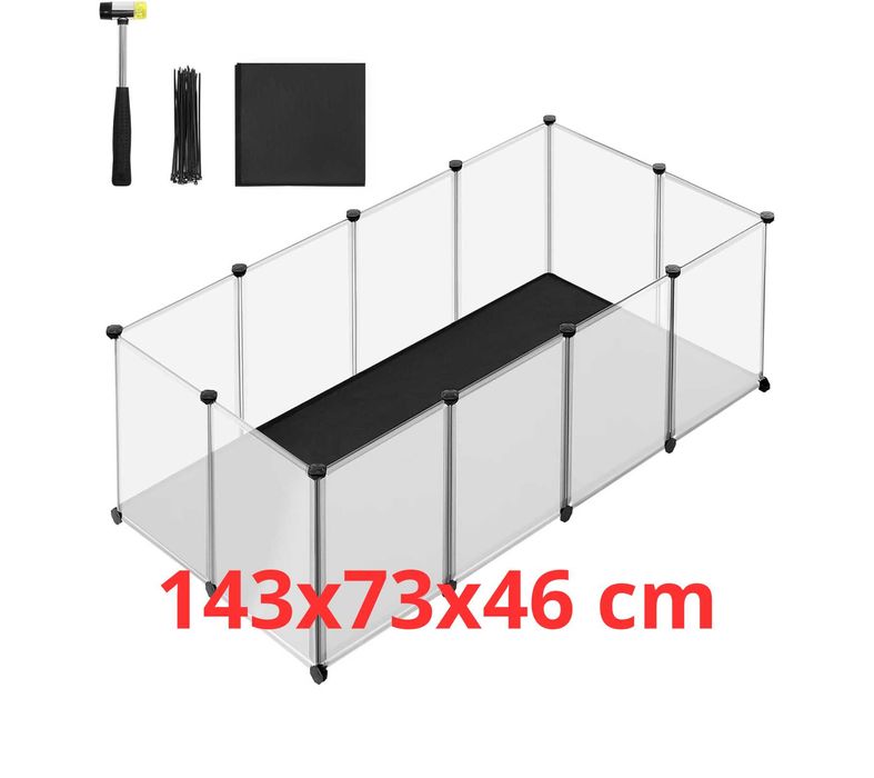 NOWA klatka wybieg 143x73x46cm dla kota świnki morskiej królika psa