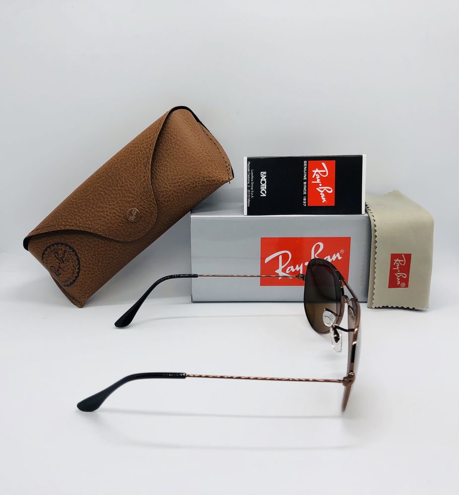 Солнцезащитные очки Ray Ban Aviator 3025 Bronze-Brown 58мм стекло