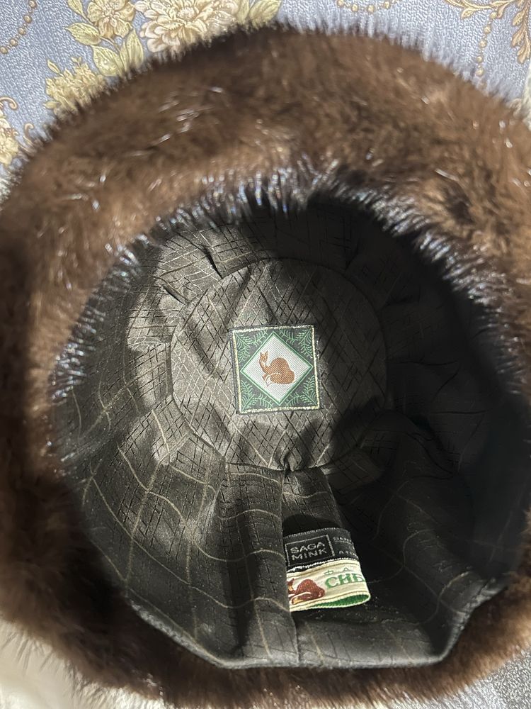 Шапка з хутра норки
